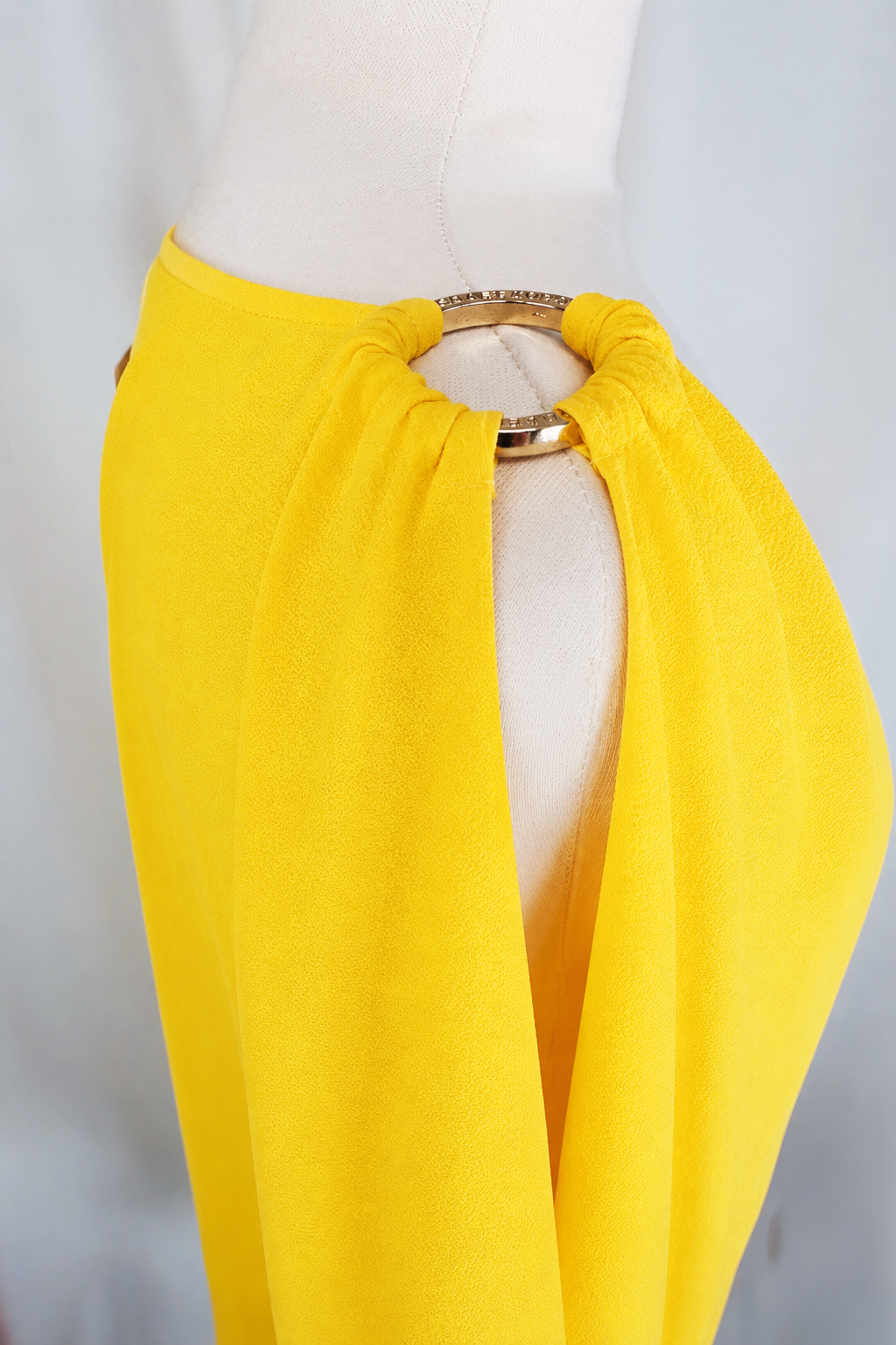 NWT! Modern Kaftan Top Draped Cape Sleeves Saffron L/XL