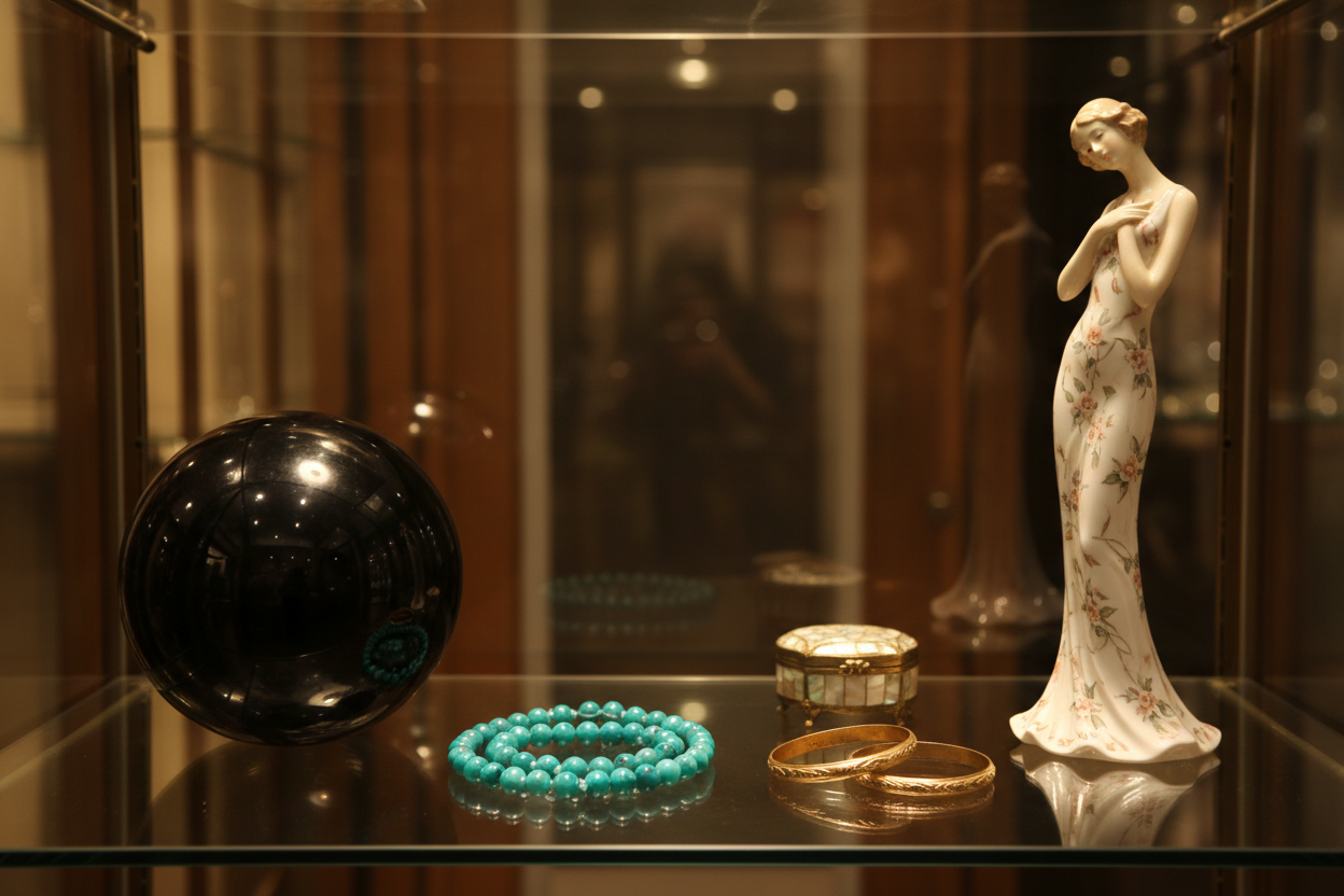 Curated Vintage Display Cabinet