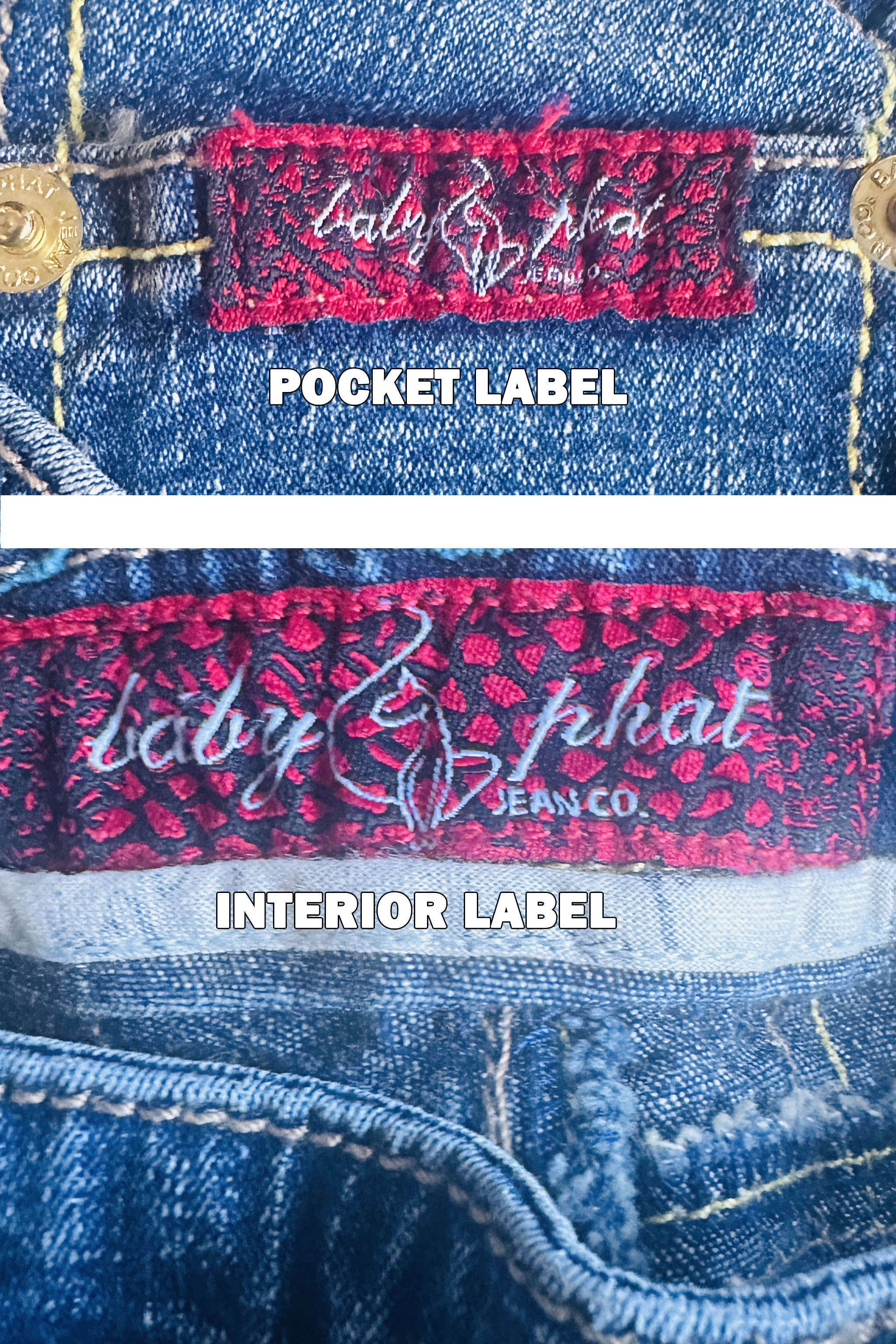 Y2K Baby Phat Contrast-Stitch Denim Capris — Size 16